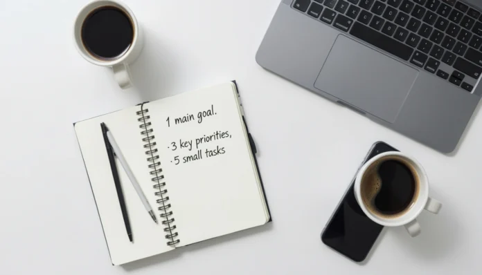 How the 5-3-1 Productivity Method Fixes Your Time Management for Good 5-3-1 Productivity Method diagram showing 1 major goal, 3 priorities, and 5 tasks for effective time management and preventing burnout