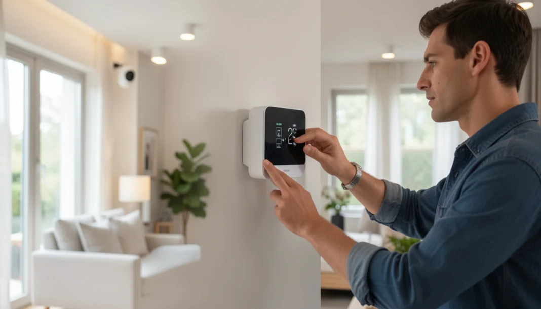 Smart home upgrades 2026 guide showing modern smart devices, wiring setup, and connected home technology installation