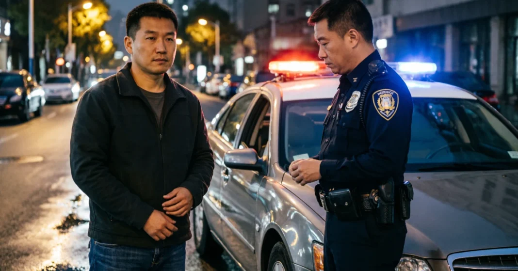 Person in handcuffs during wrongful arrest - know your constitutional rights when arrested by mistake